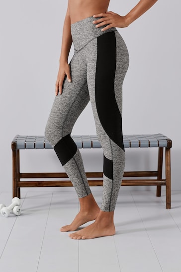Buy Grey Marl Next Active Sports Tummy Control High Waisted Full Length  Sculpting Leggings from the Next UK online shop