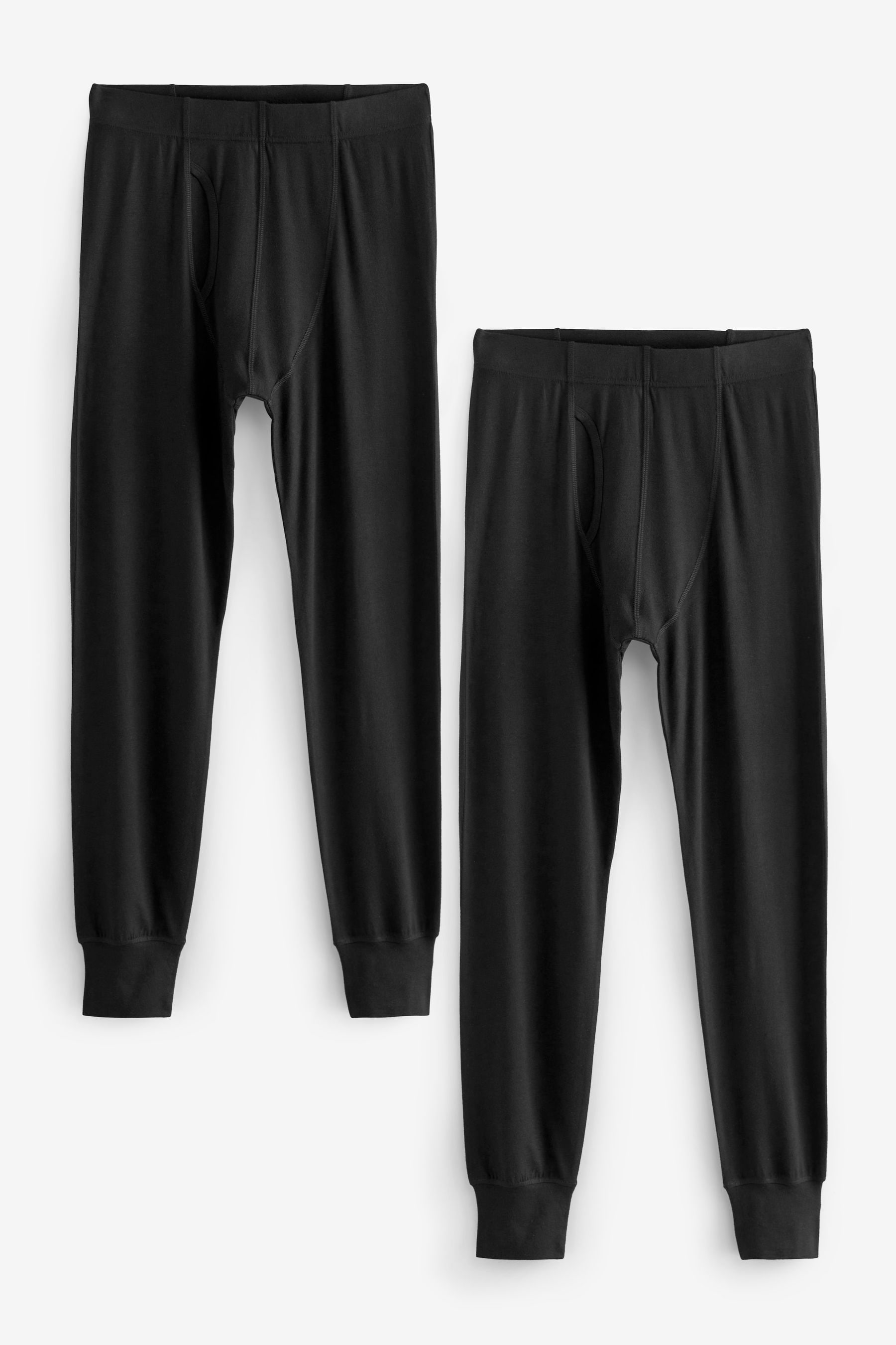 Black thermal long johns hotsell