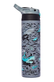 Smiggle Grey Wild Side Insulated Stainless Steel Flip Drink Bottle 520Ml - Image 1 of 2