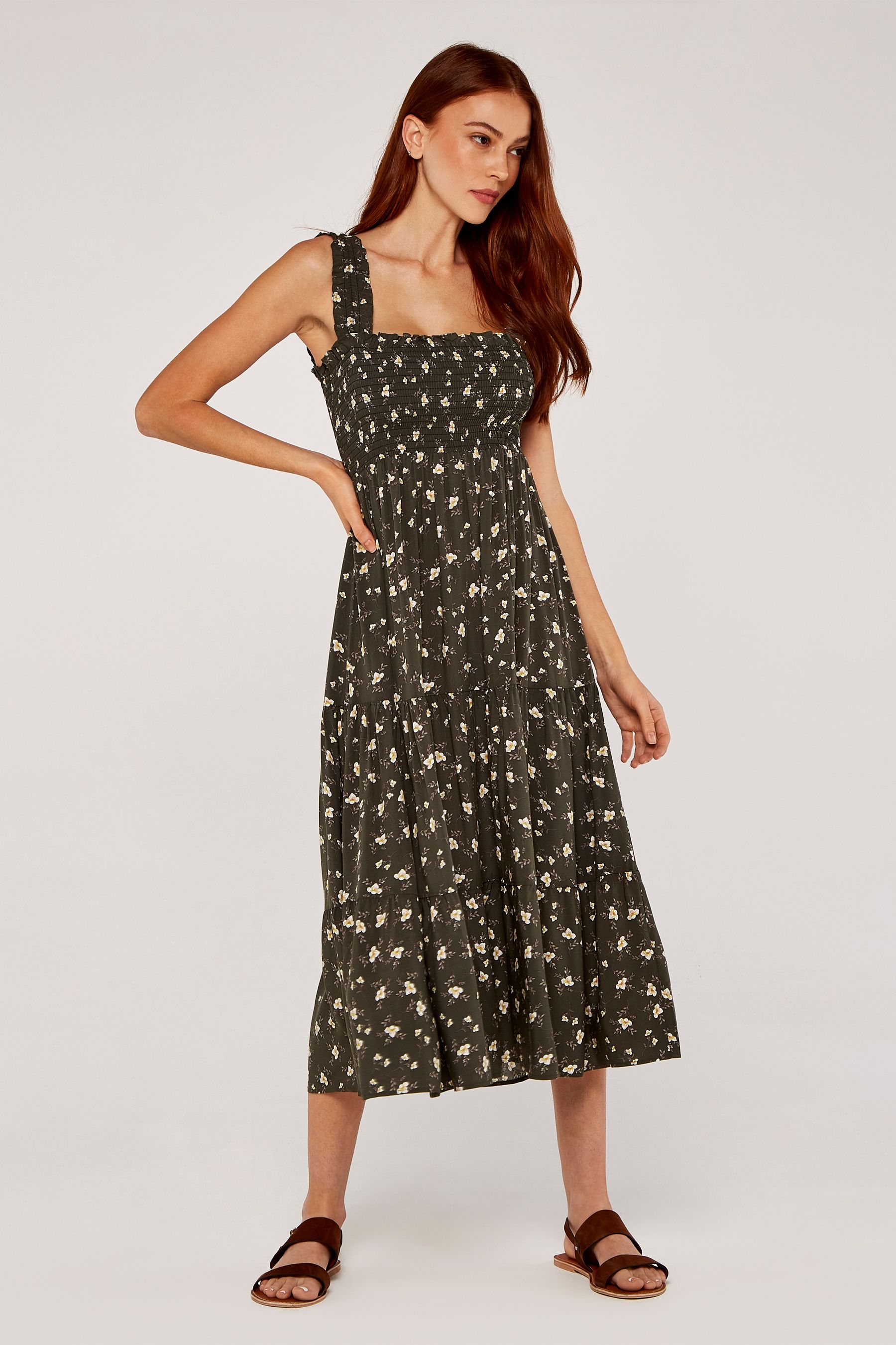 Free people isla 2024 floral midi dress