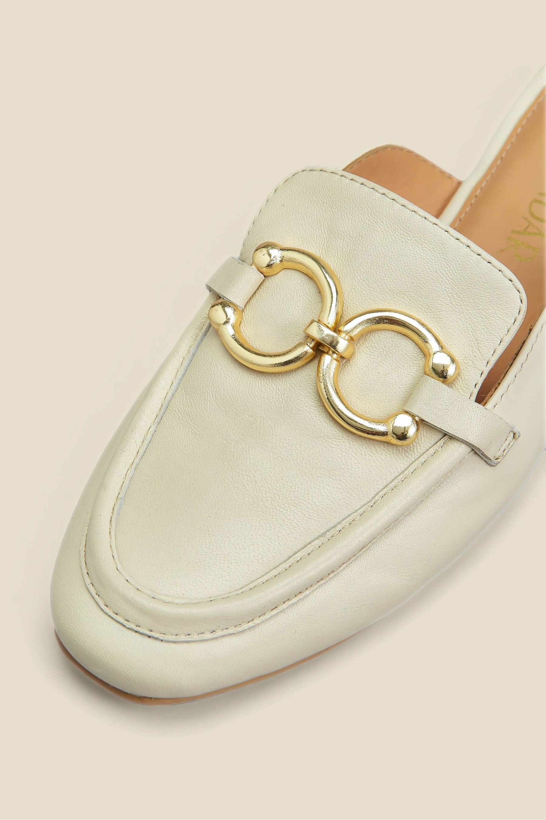 Cream mule loafers shop
