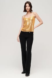 Superdry Gold Sequin Cami Vest Top - Image 2 of 5