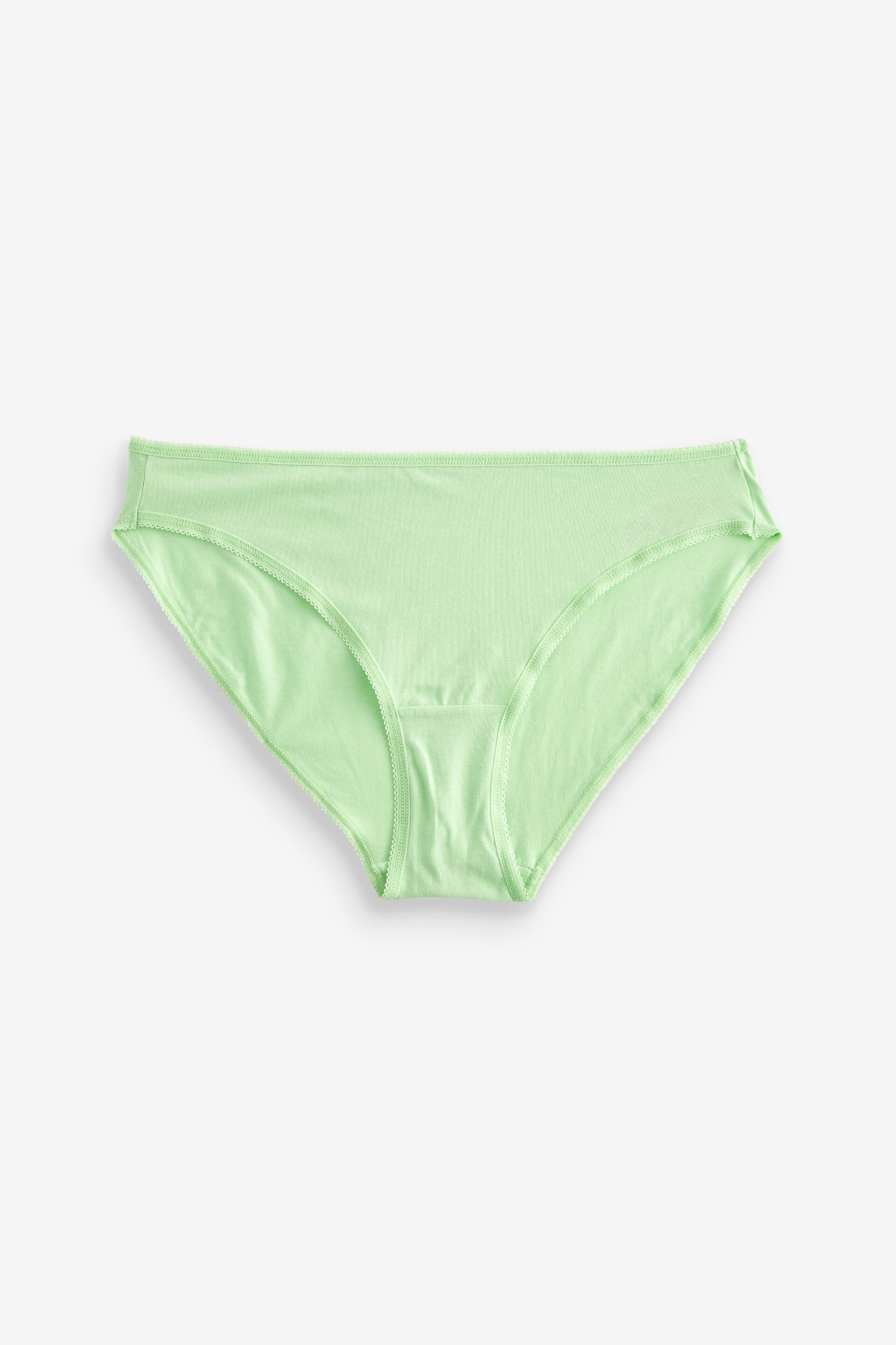 Pastel Colours High Leg Cotton Rich Knickers 6 Pack - Image 5 of 10