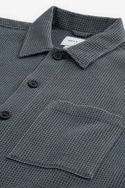 Grey Textured Long Sleeve Overshirt - Image 6 of 7