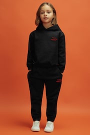 Reiss x McLaren F1 Team Black 3-9 yrs McLaren F1 Cotton Drawstring Joggers - Image 6 of 8