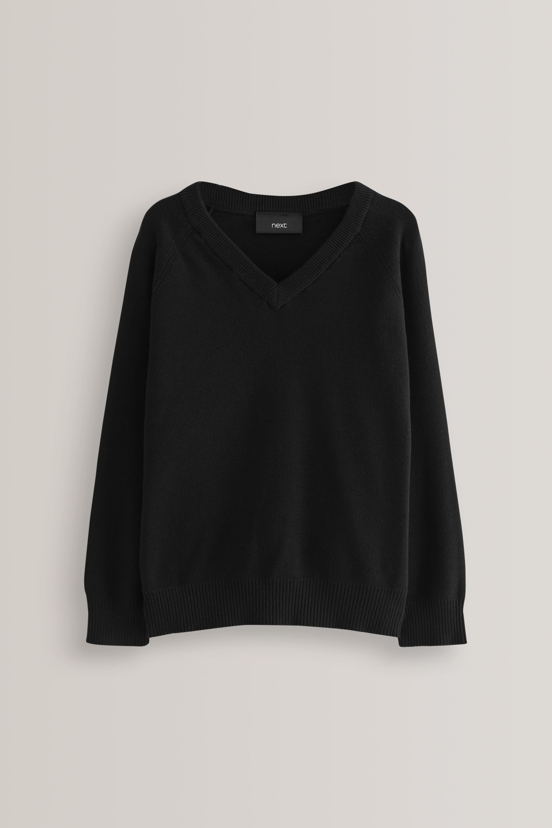 Buy Black Knitted V Neck School Jumper 3 18yrs from the Next UK online shop