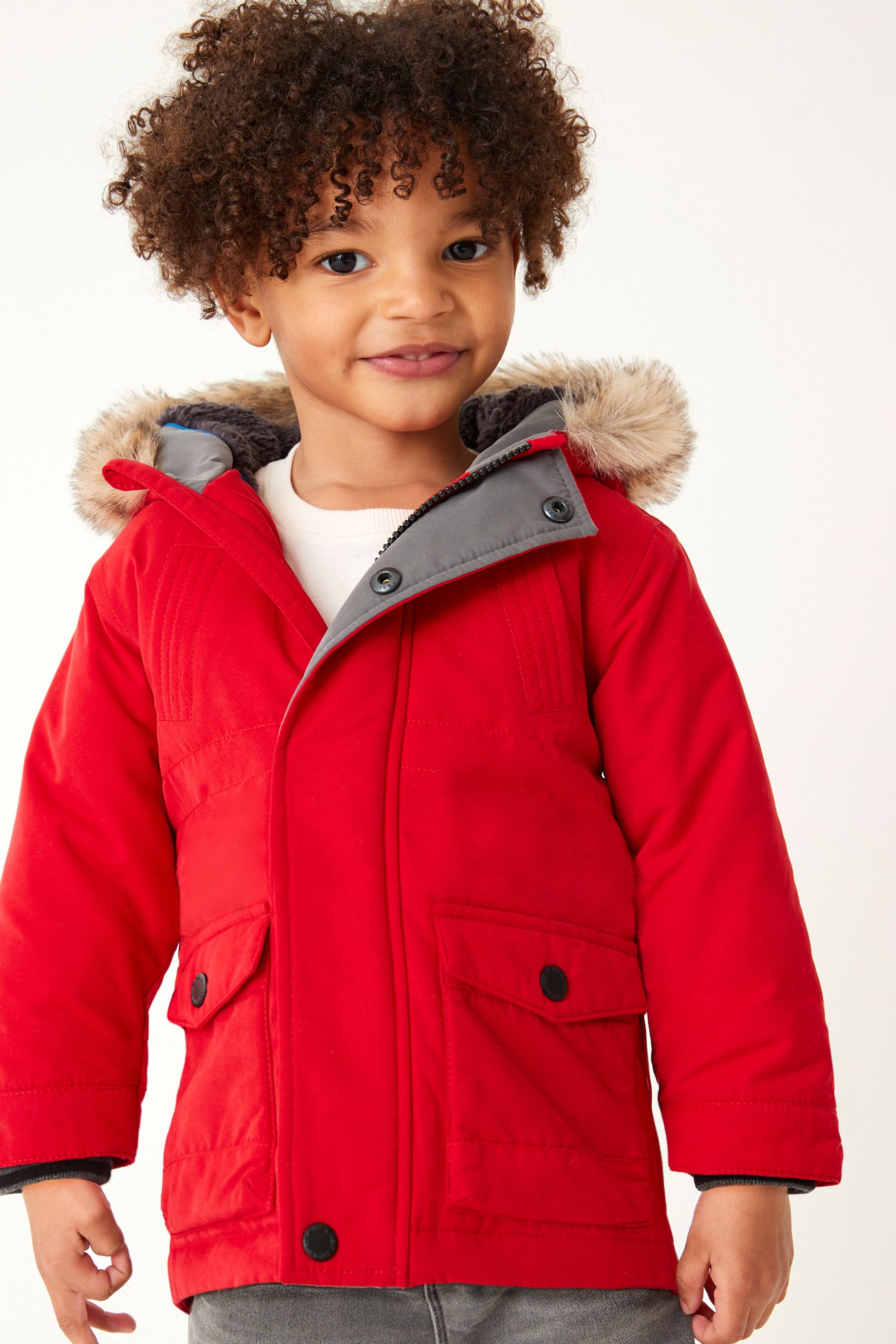 Next girls red coat new arrivals