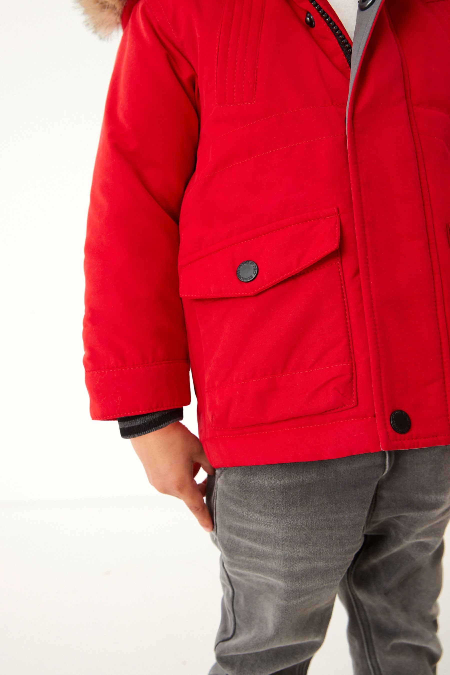Next boys deals red coat