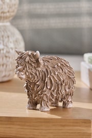 Natural Mini Hamish Highland Cow Ornament - Image 1 of 4