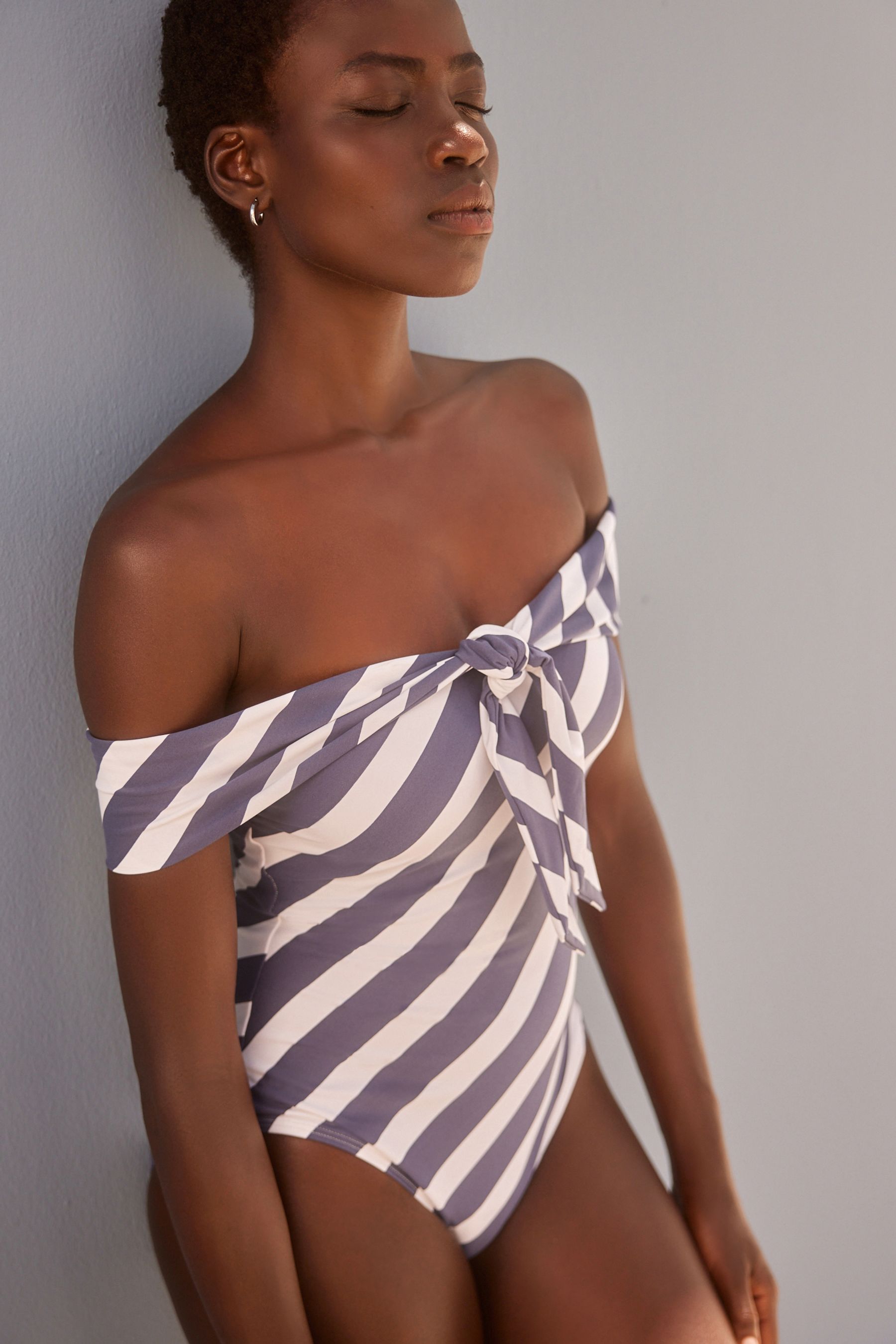 Cold shoulder swimsuit cheap