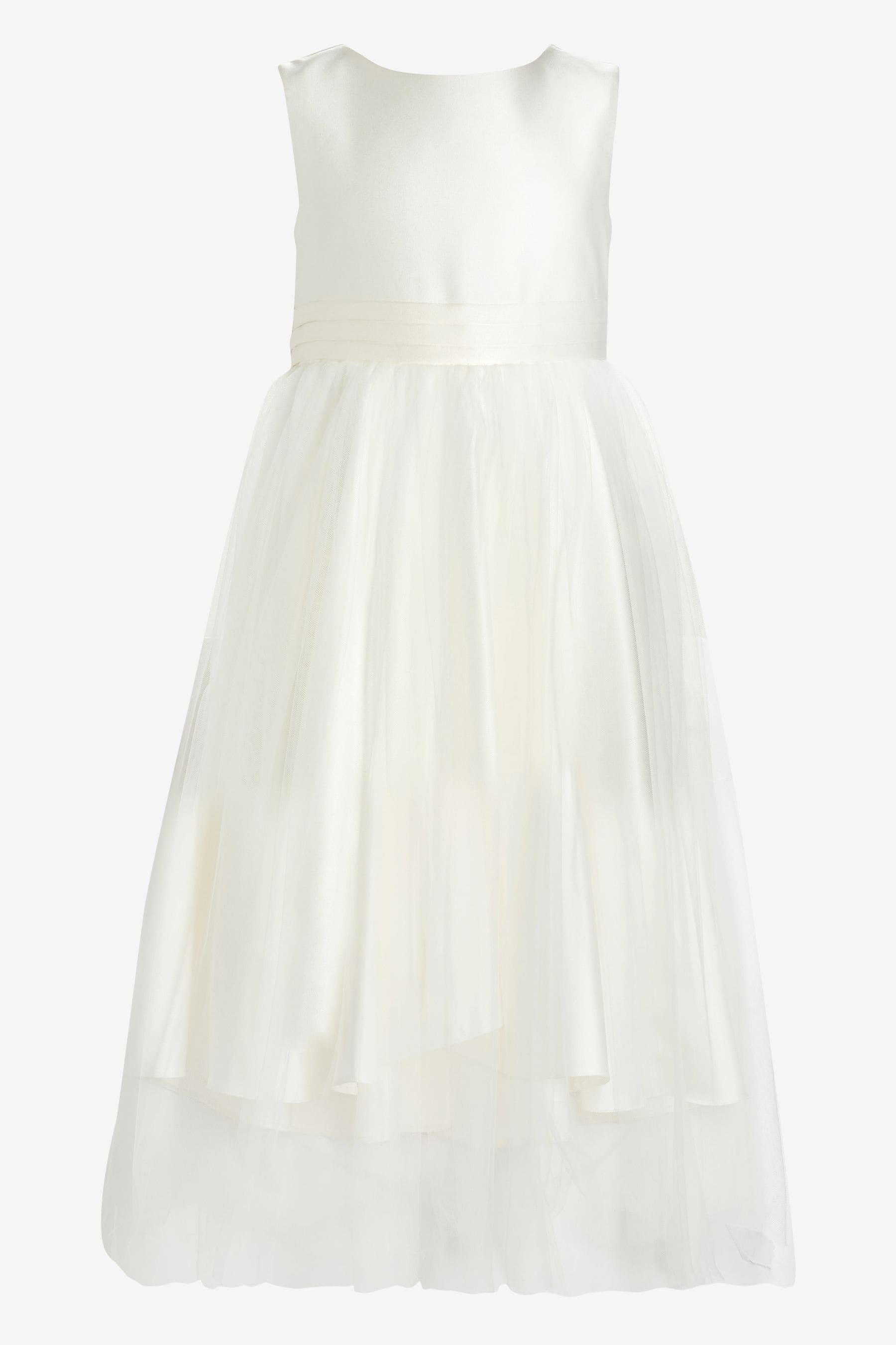 Buy Ecru White Flower Girl Bow Dress 3mths 16yrs from Next Luxembourg