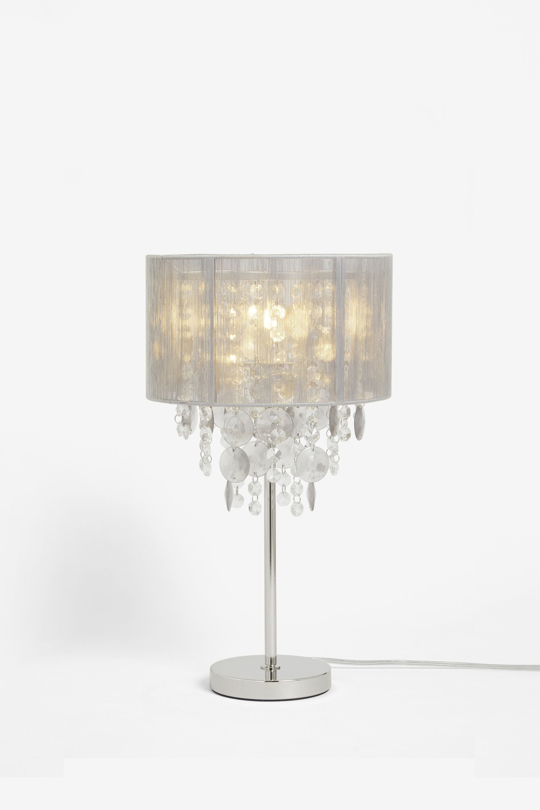 Next grey new arrivals table lamp