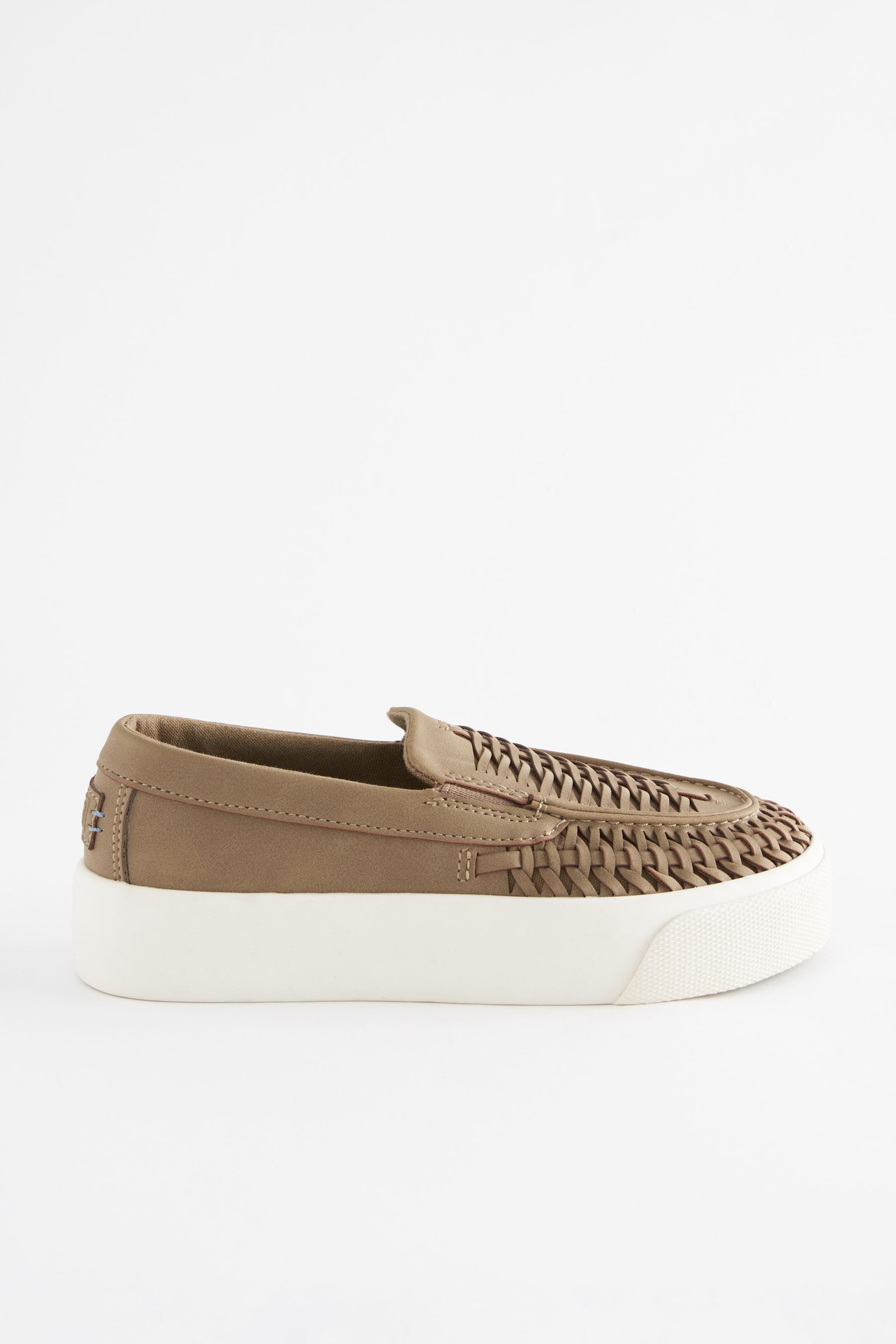 Neutral Woven Loafers - Image 2 of 6