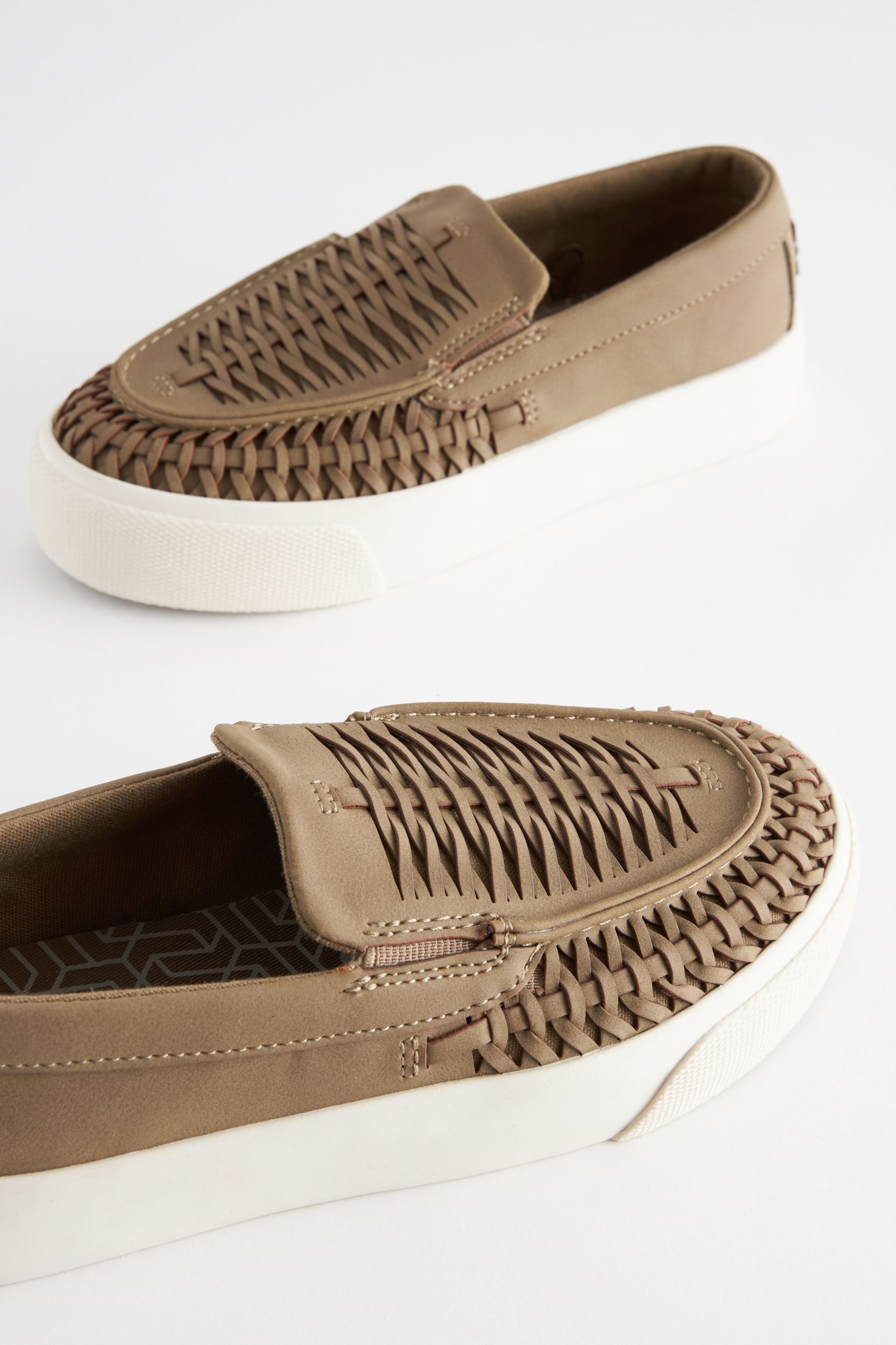 Neutral Woven Loafers - Image 6 of 6