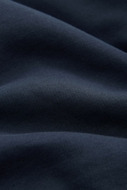 Navy Zip Neck Jersey Cotton Rich Sweatshirt - Image 6 of 7