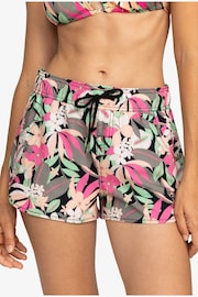 Roxy Pink Palm Print Board Shorts - Image 1 of 5