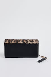 Black/Animal Croc Effect Purse - Image 2 of 4