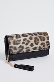 Black/Animal Croc Effect Purse - Image 3 of 4