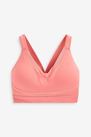 Coral Pink Active High Impact Sports Bra - Image 7 of 8