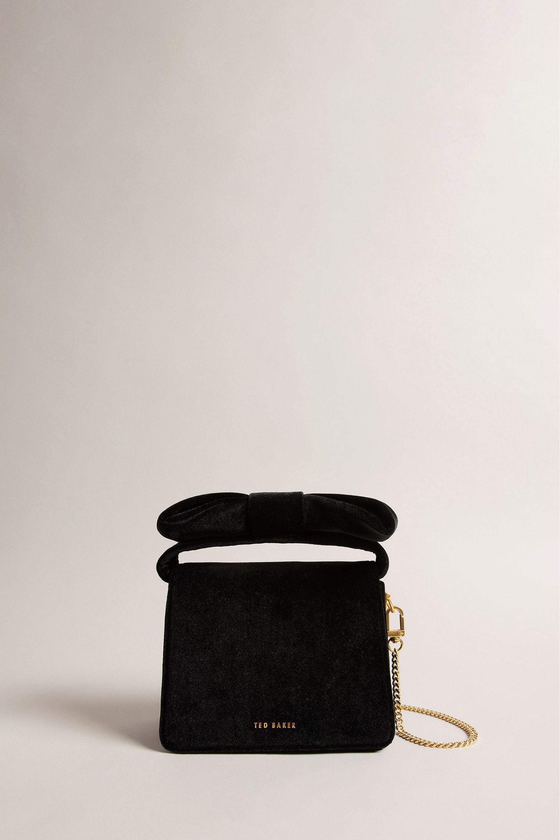 Ted baker black purse with bow clearance