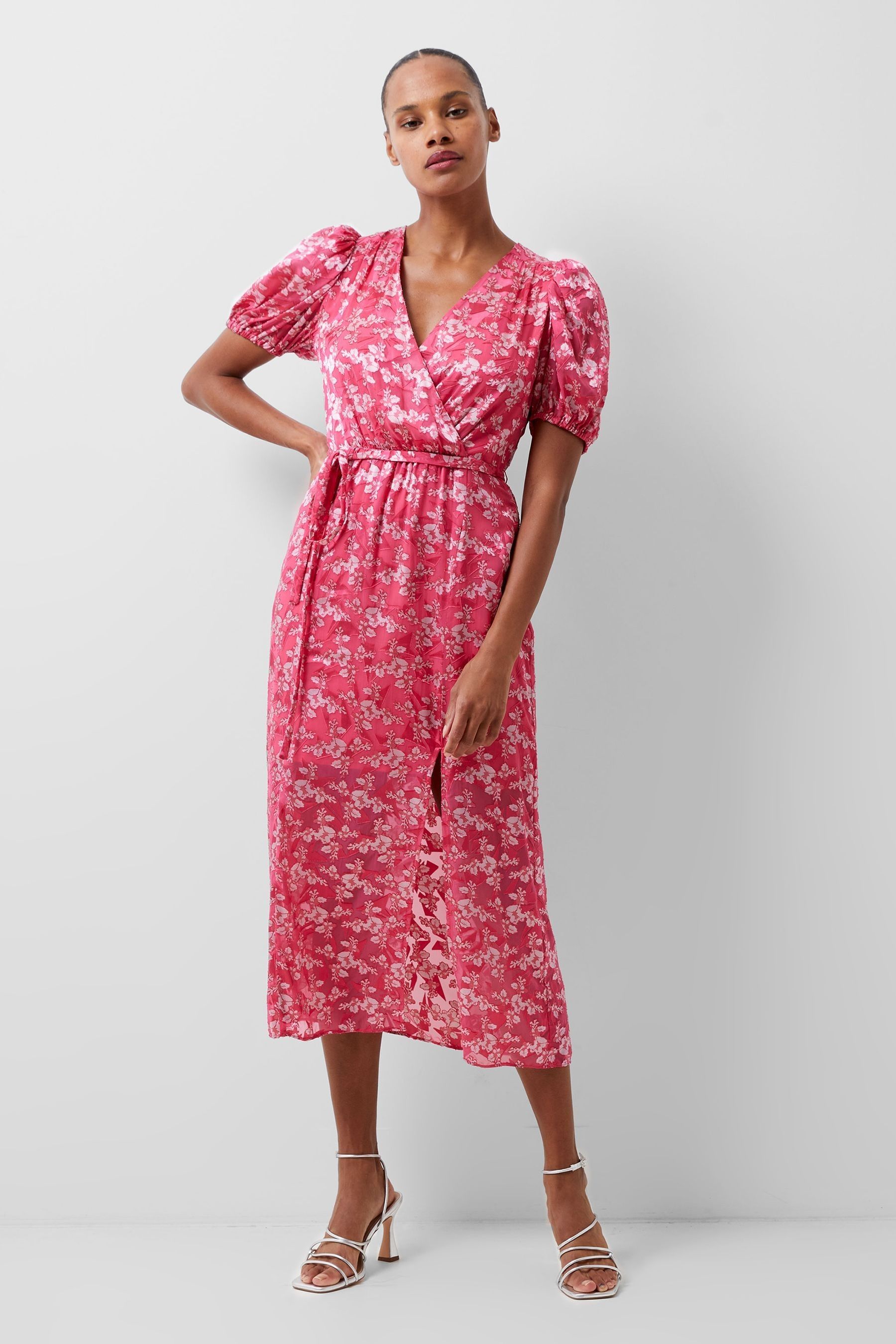 Buy French Connection Pink Elianna Burnout Dress from Next Luxembourg