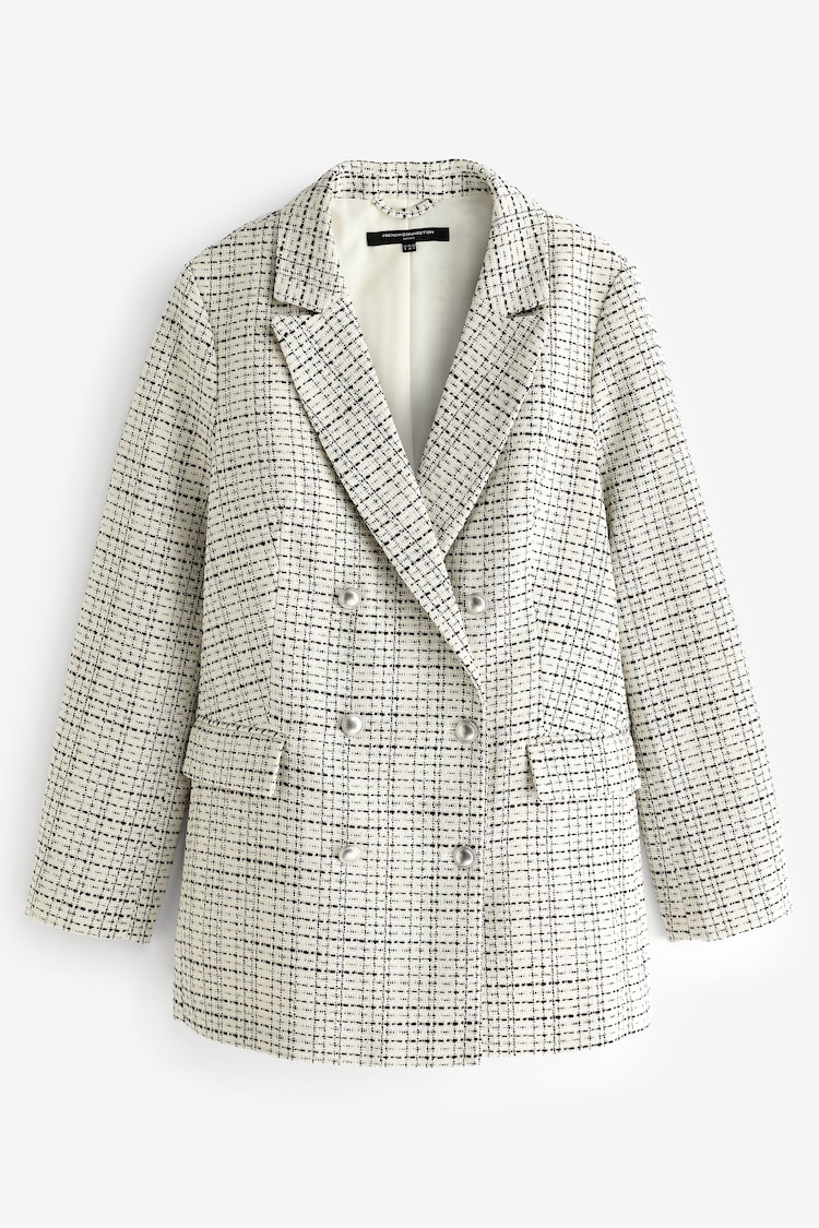 French Connection Cream Effie Boucle Blazer - Image 4 of 4