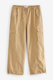 Camel Brown Parachute Pull On Cargo Trousers - Image 6 of 7