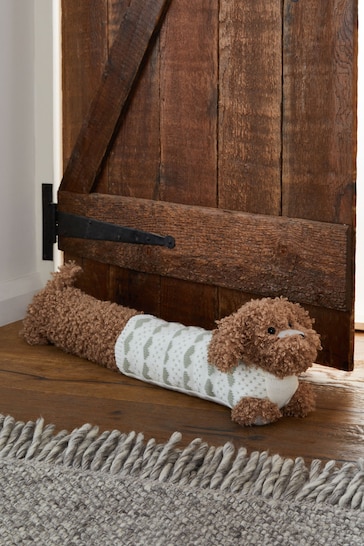 Sage Green Charlie The Cockapoo Draught Excluder