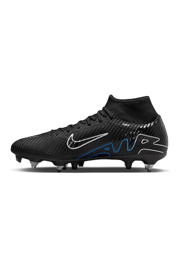 Nike Black Zoom Mercurial Superfly 9 Academy Pro Soft Ground Football Boots