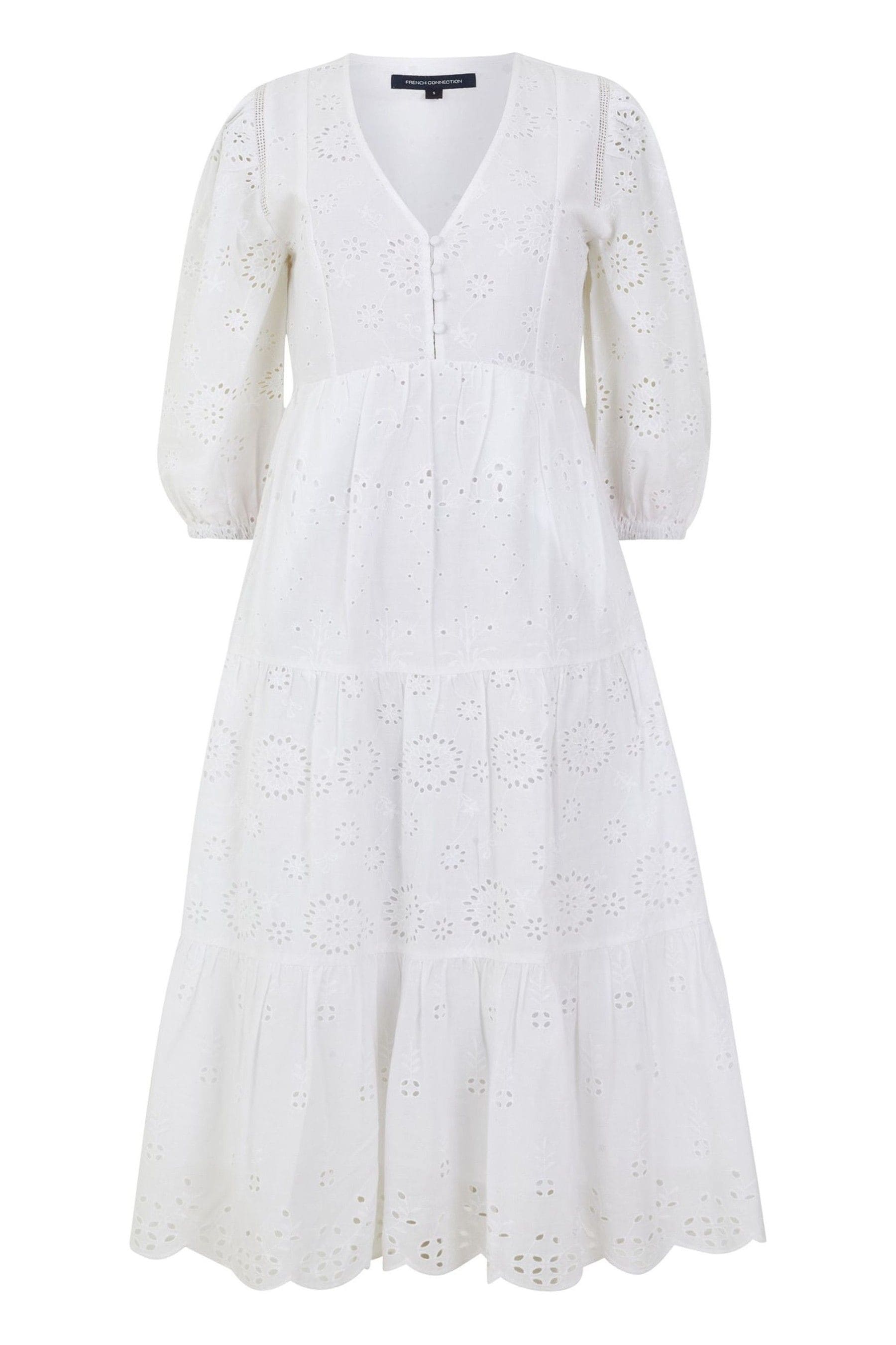 Buy French Connection 100 Cotton Broderie Anglaise Dress from Next Luxembourg