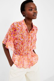 French Connection Cass Hallie Crinkle Pintuck Shirt - Image 3 of 4