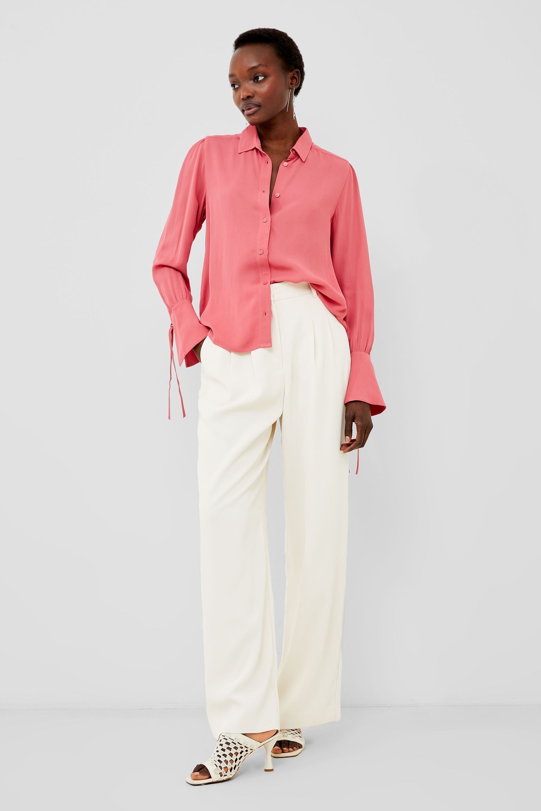 Buy French Connection Pink Cecile Crepe Shirt from the Next UK online shop