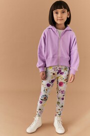 Lilac Purple Zip Through Hoodie (3-16yrs) - Image 2 of 7