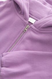 Lilac Purple Zip Through Hoodie (3-16yrs) - Image 7 of 7