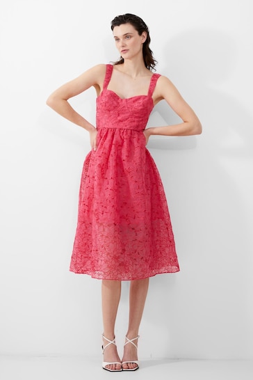 French Connection Embroide Lace Strappy Dress