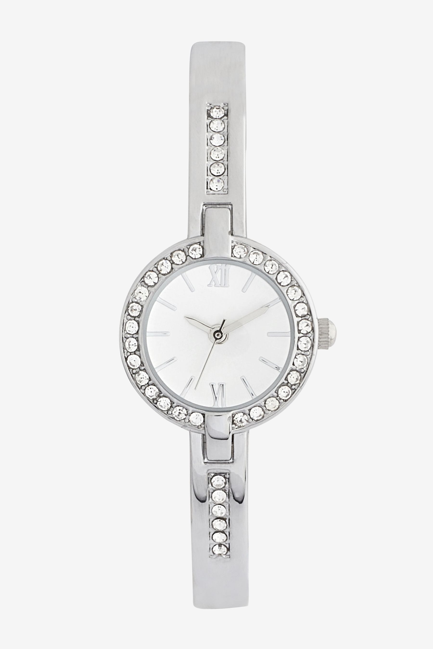 Sparkly silver watch new arrivals