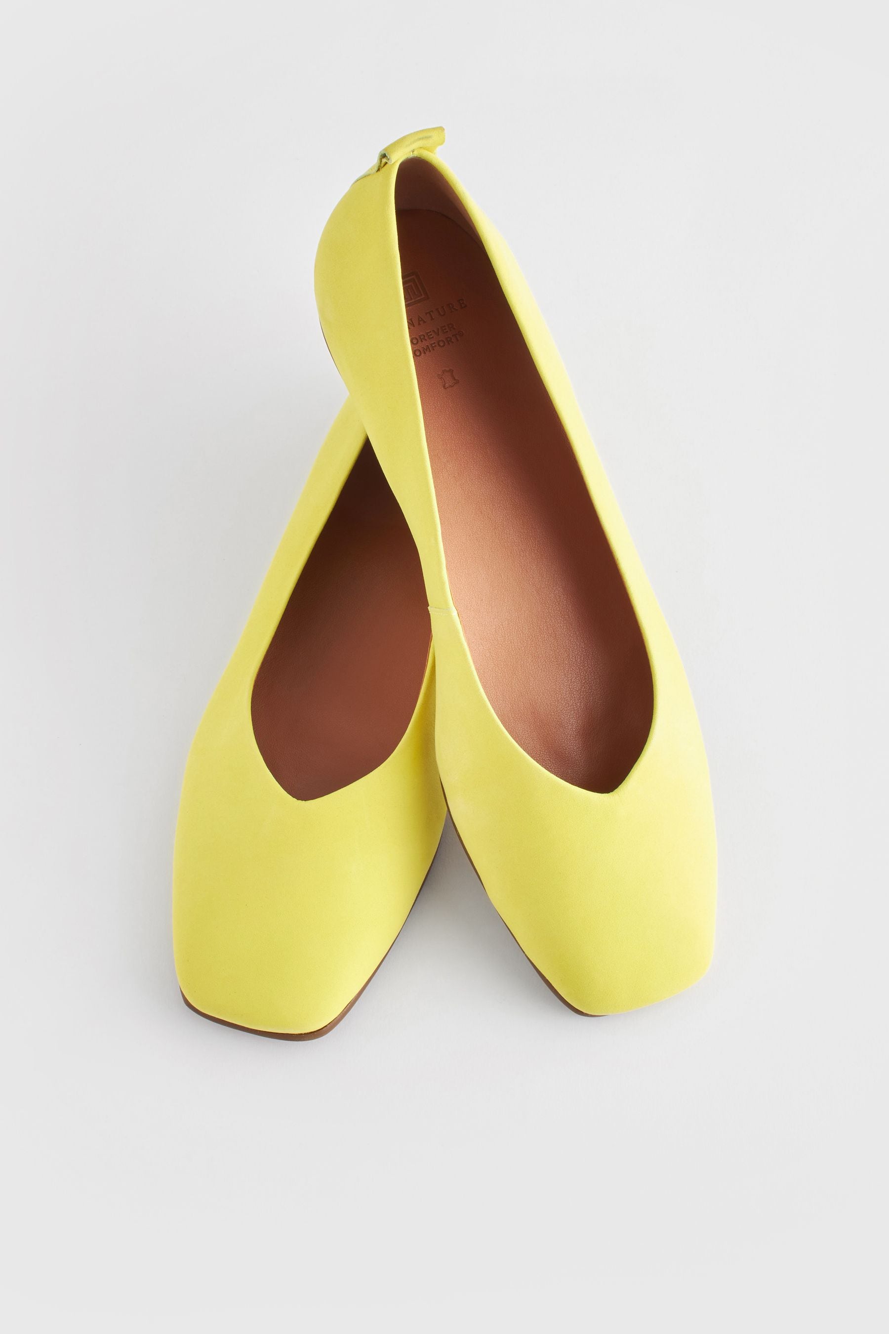 Lime green store flat shoes