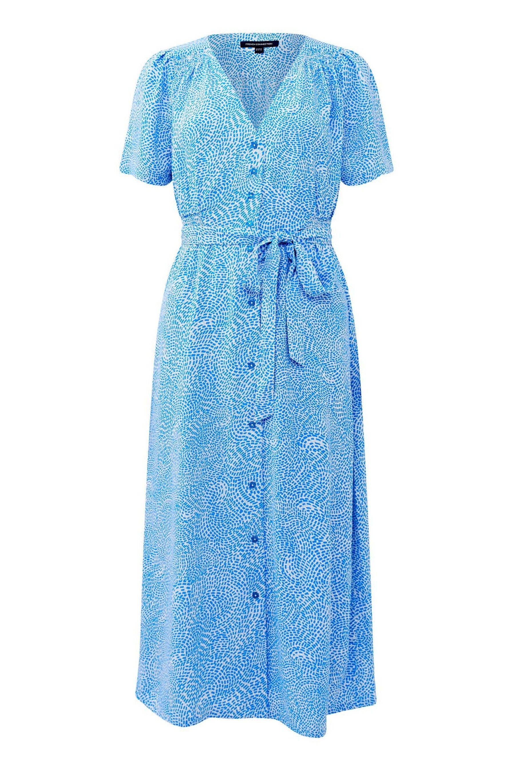 Buy French Connection Blue Bernice Elitan Button Through Dress from Next Singapore