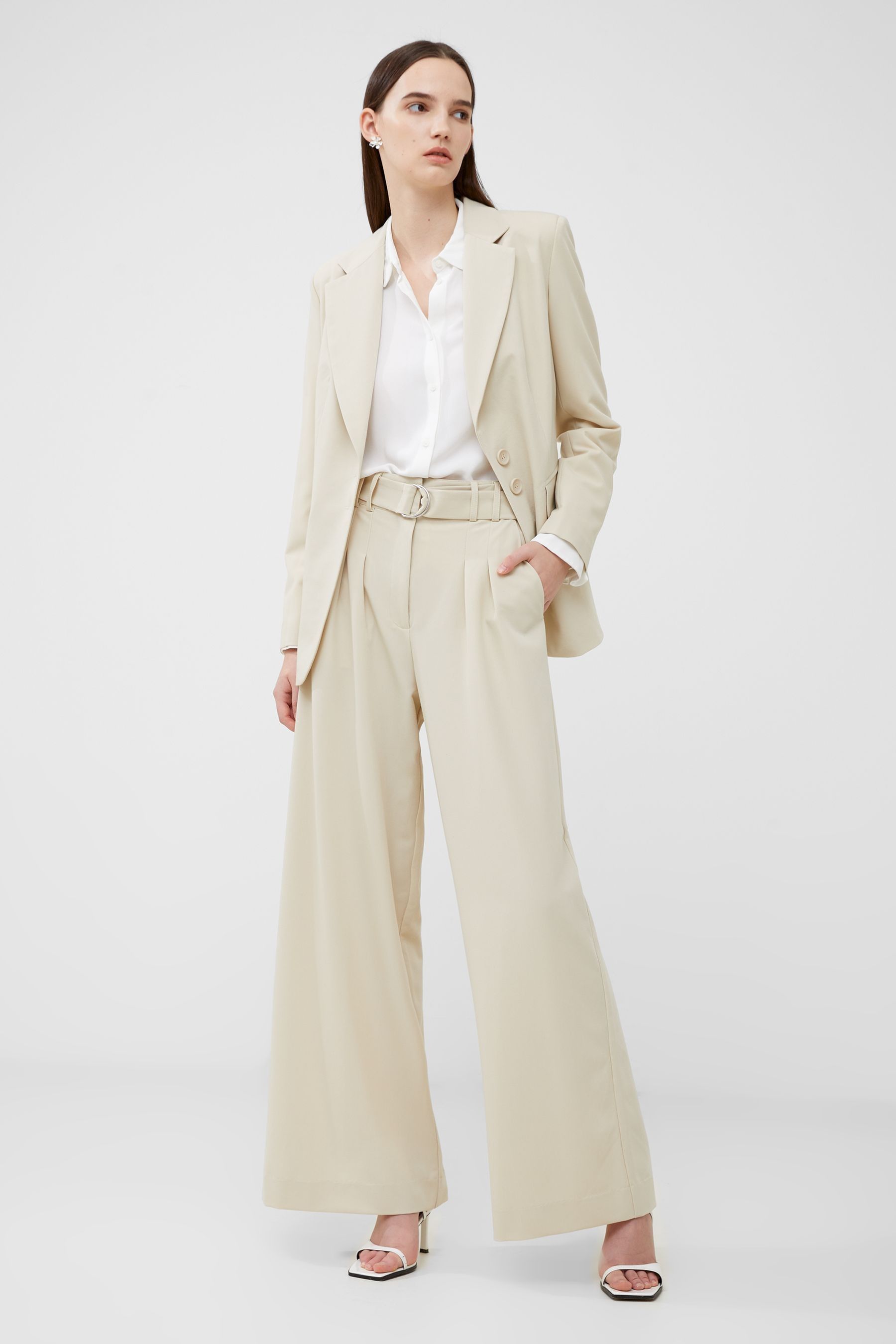Buy French Connection Cream Everly Suiting Blazer from Next Malta