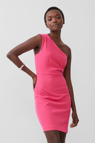 French Connection Whisper One Shoulder Dress