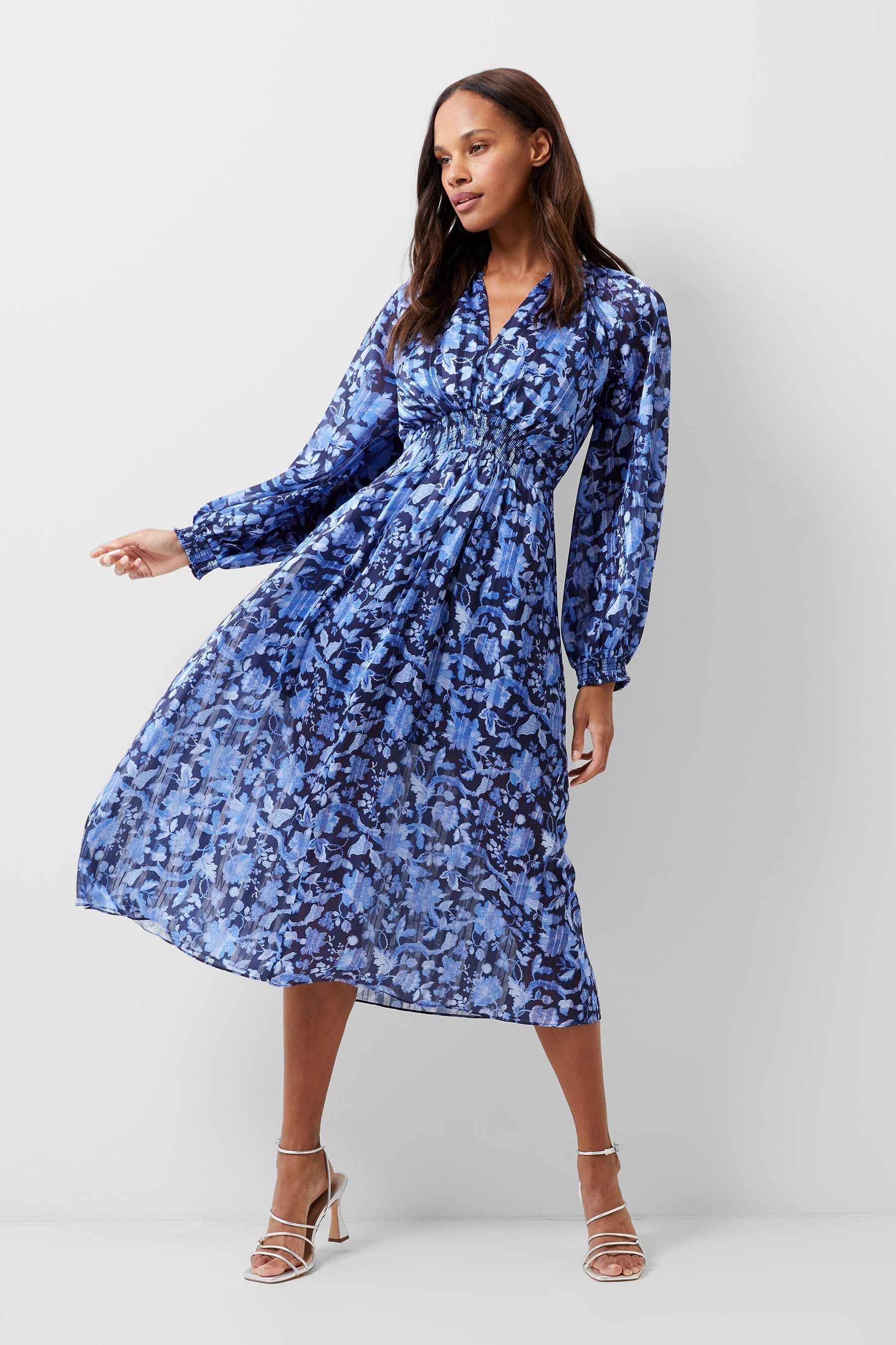 Buy French Connection Blue Cynthia Fauna Midi Dress from Next Austria