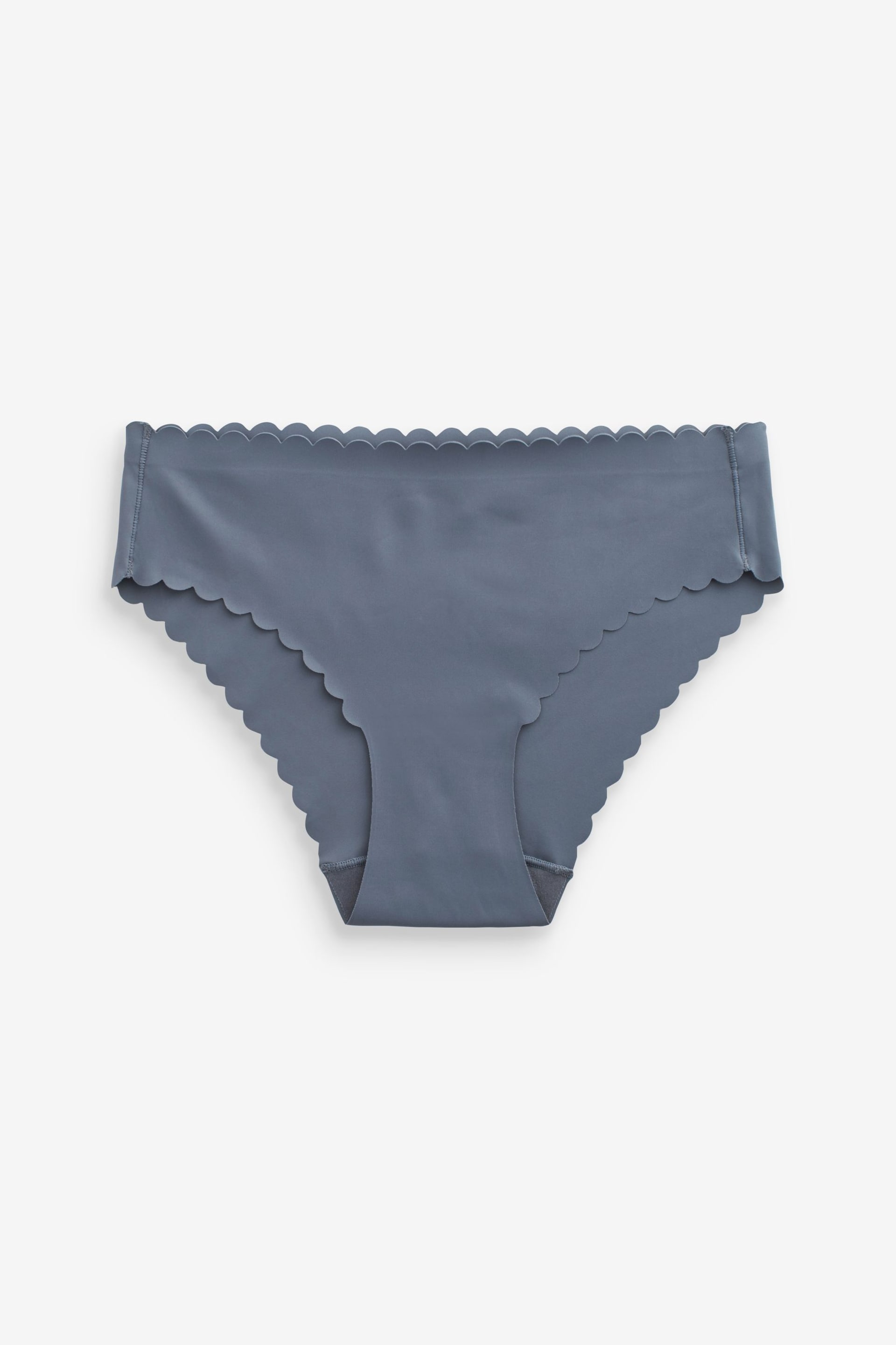 Navy Blue Brazilian No VPL Scallop Edge Knickers - Image 4 of 4