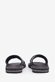 Barbour® Black Tartan Toeman Beach Sandals - Image 3 of 4