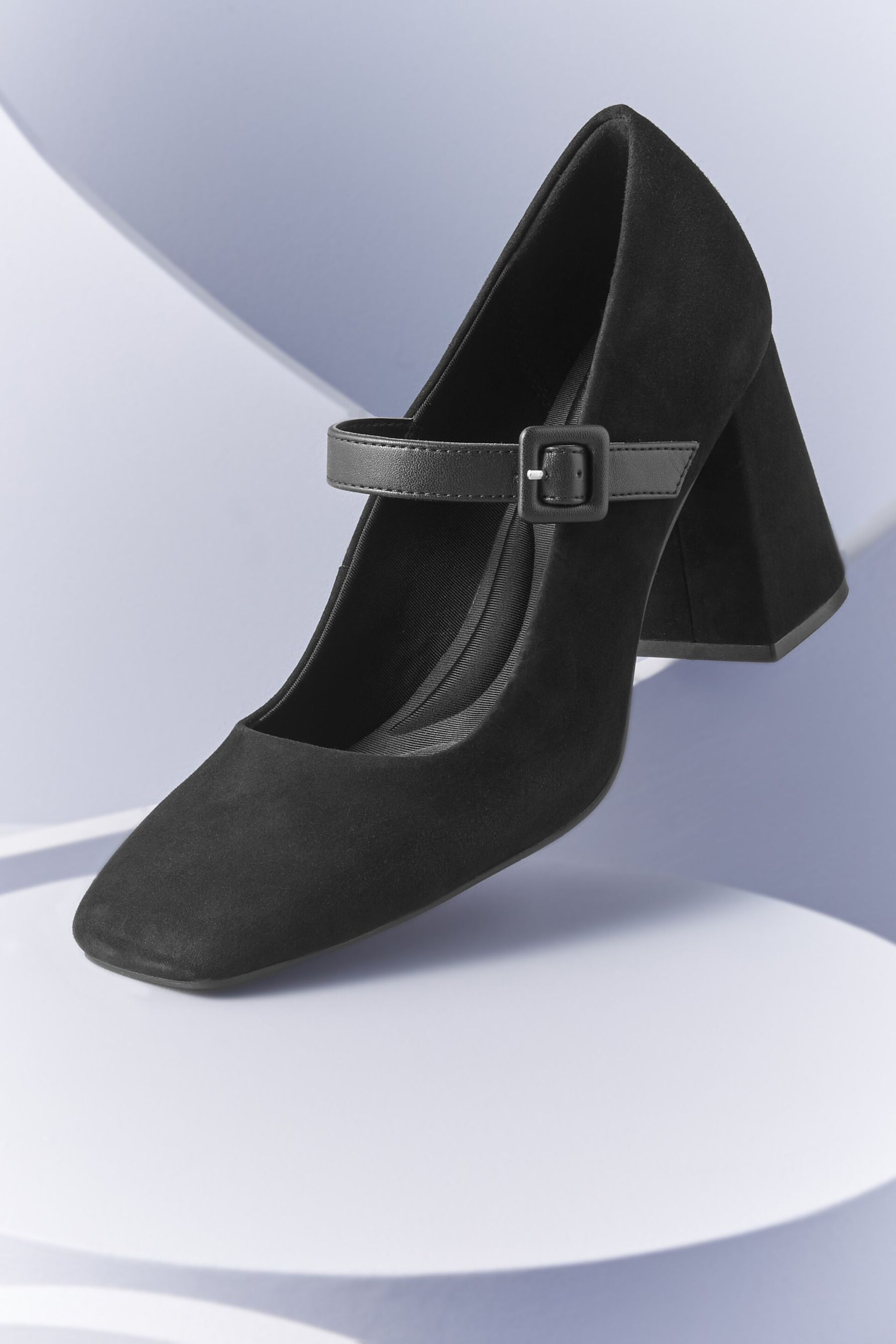 Black Forever Comfort With Motionflex Mary Jane Square Toe Shoes - Image 3 of 6