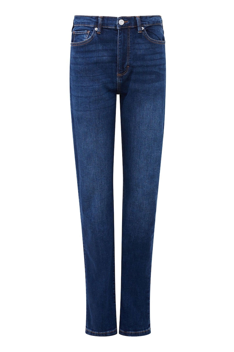 French Connection Blue Stretch Cigarette Full Jeans - Image 4 of 4