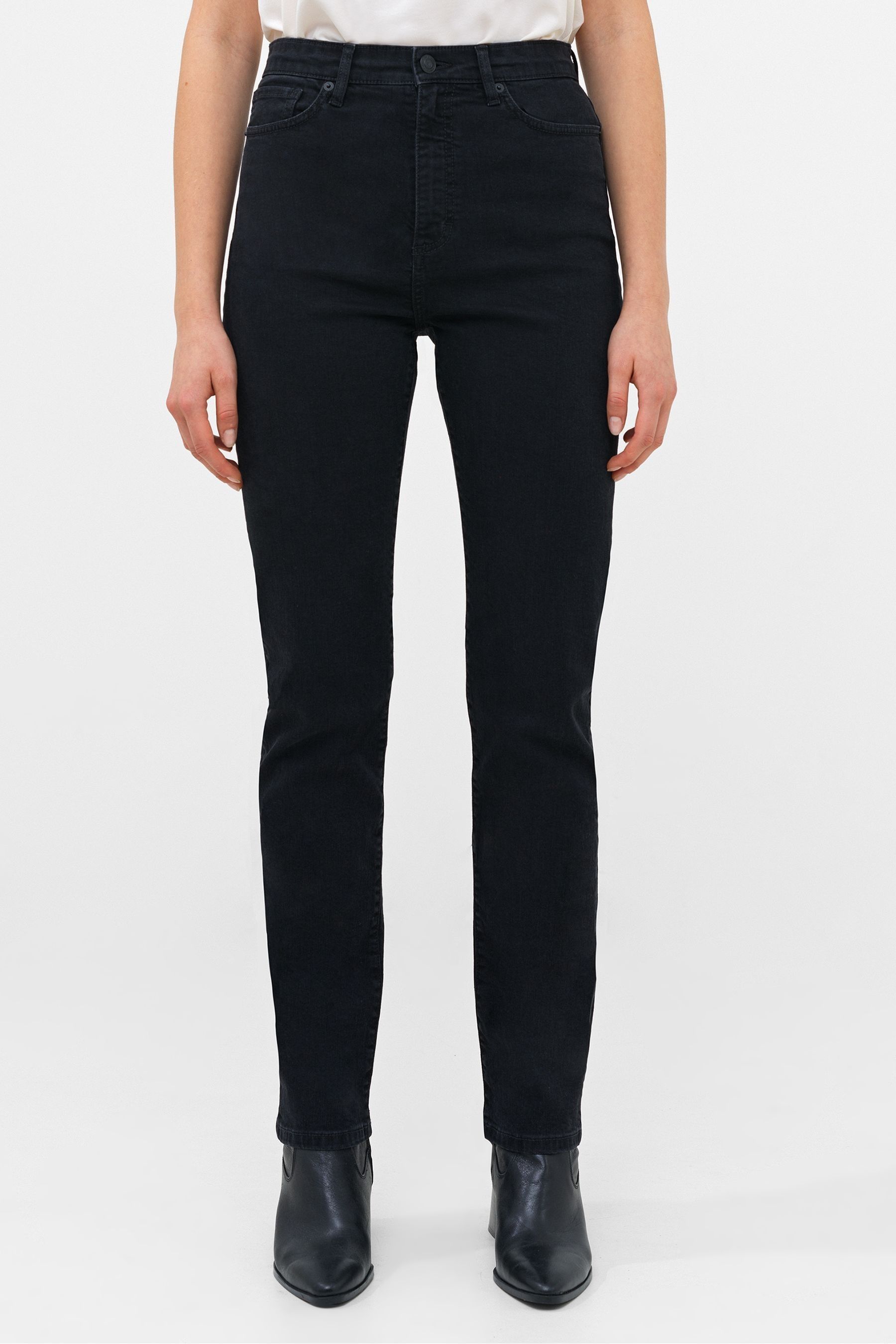 French Connection Black Stretch Cigarette Full Jeans 8 Womens