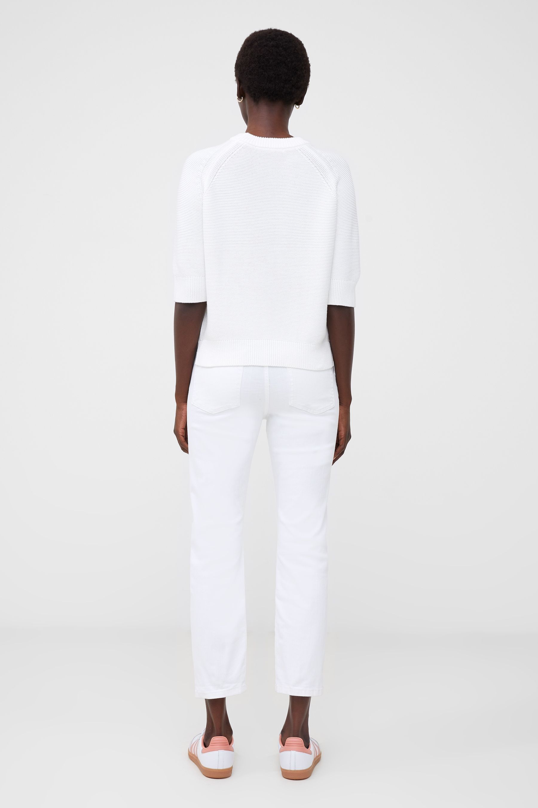 Short on sale white jumper