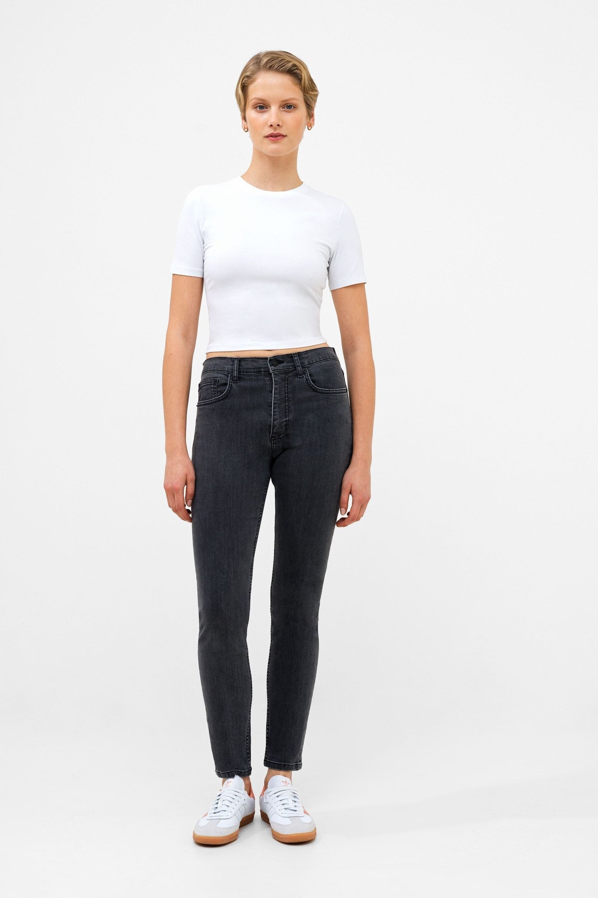 French Connection Soft Stretch Skinny High Rise Jeans - Image 3 of 3