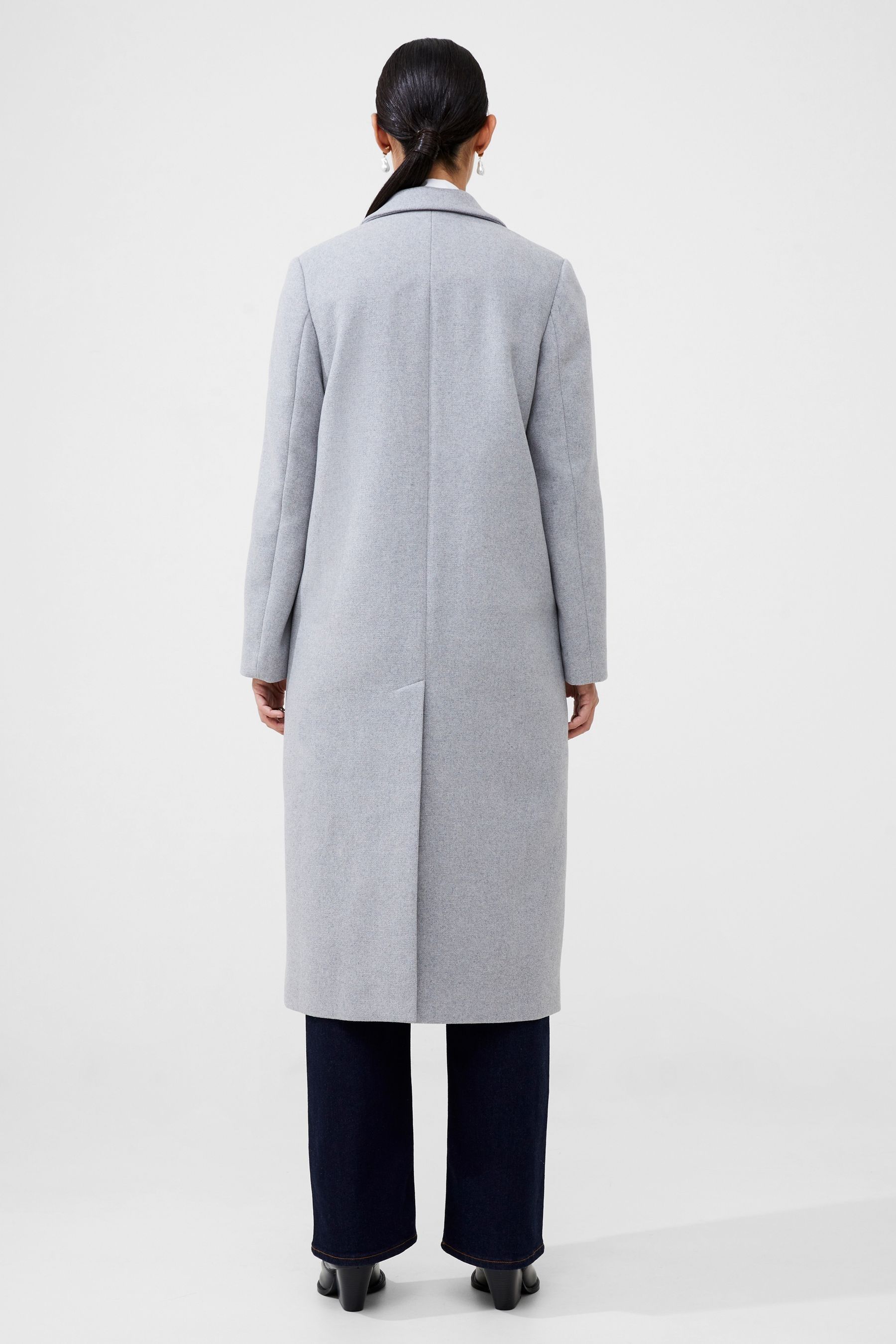 Grey felt coat shop