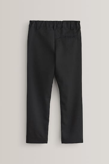 Black Slim Waist School Formal Straight Trousers (3-17yrs)